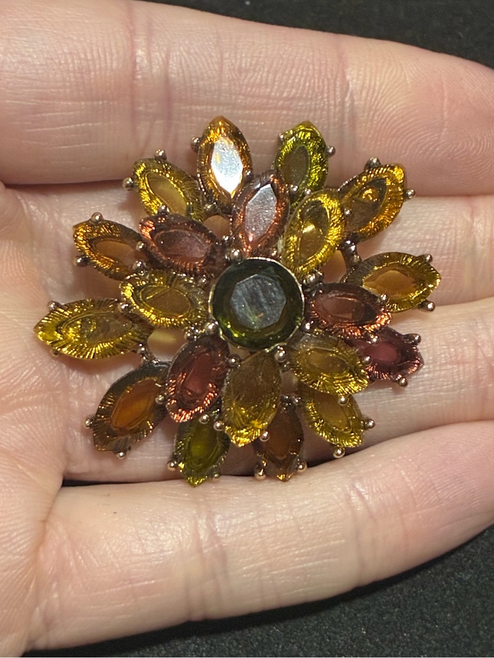 Vintage Monet Rhinestone Brooch